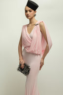 Celian Dress Draped Clasp Mermaid Gown for women, from JENNY K TRAN, The Viet Concept 