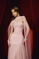 Ayla Crystal Embellished Off-Shoulder Tulle Evening Gown for women, from JOSEPHINE, The Viet Concept