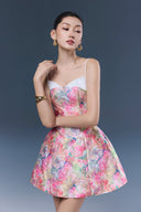 Rina Floral Taffeta Mini Dress for women, from JOSEPHINE, The Viet Concept 