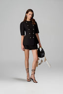 Sculpted Puff-Sleeve Peplum Blazer for women, from KEIRA TONG, The Viet Concept 