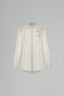 Cream Luminara Straight Collared Neck Lace Shirt for women, from Maison Des Copains, The Viet Concept 