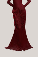 Carmen Off-Shoulder Cowl Maxi Dress for women, from La Vierge, The Viet Concept 