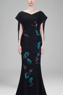 Luminous Enigma - Artistic Cape Mermaid Gown for women, from Tiny Ink, The Viet Concept 