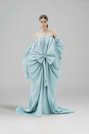 LA VIERGE • El Abrazo Oversized Bow Maxi Dress