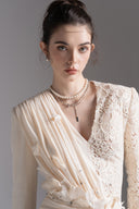 L'ALLÉE • Opaline Bloom Lace Evening Dress