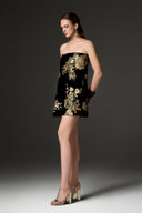Valeria Rose Embellished Velvet Dress for women, from IHF STUDIO, The Viet Concept