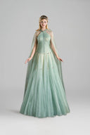 Celestia Crystal-Embellished Tulle Organza Evening Gown for women, from MADDY HATES ROSE, The Viet Concept