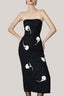 Leila Strapless Flower Applique Tweed Midi Dress for women, from HOBB, The Viet Concept 