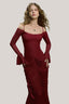 Carmen Off-Shoulder Cowl Maxi Dress for women, from La Vierge, The Viet Concept 