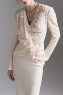 L'ALLÉE • Opaline Bloom Lace Evening Dress