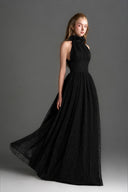 IHF STUDIO • Vine Guipure Lace Crystal-Embellished A-Line Dress