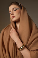 IHF ATELIER • Bloom Rose Crystal-Embellished Mermaid Gown with Hooded Cape