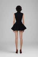 Black Joan Sleeveless Mini Dress for women, from Huelley Rose, The Viet Concept 