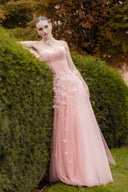 Rachel Blush Tulle Corset Gown for women, from JOSEPHINE, The Viet Concept 