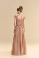 LINH PHUNG • Saphara Dreamy Tulle Gown with Sculptural Ruffle Details