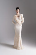 L'ALLÉE • Opaline Bloom Lace Evening Dress