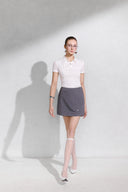 Elyss Pleated Knit Polo Top for women, from ARTI, The Viet Concept 