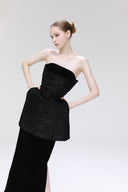 Velvet Vault Strapless Sparkle Gown for women, from SORAMAME, The Viet Concept