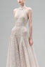 Cream Aurelia A-line Halter Neck Lace Floor Length Dress for women, from Maison Des Copains, The Viet Concept 
