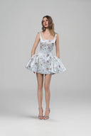 Nelly Floral Taffeta Mini Dress for women, from JOSEPHINE, The Viet Concept 