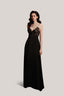 Black Mer Honeycomb-Structured Nightgown for women, from DORO, The Viet Concept 