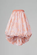 Rosalie Blush Organza Bubble Mini Dress for women, from IHF STUDIO, The Viet Concept