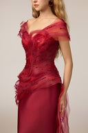 21SIX • Kalina Tulle & Royal Taffeta Crystal-Embellished Gown