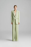 Mint Crystal Embellished Tailored Single Breasted Blazer for women, from IHF STUDIO, The Viet Concept 