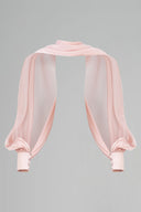 CALISTA • Orelisse Silk-Sheen Draped Cape