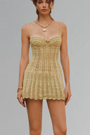 Avocado Corallo Mini Dress for women, from La Vierge, the Viet Concept 