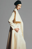 Cline Wrap Side Pocket Polyester Calf Length Trench Coat for women, from Maison Des Copains, The Viet Concept