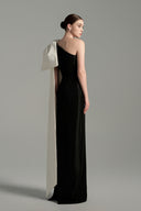 One Shoulder Taffeta Sheath Gown with Crystal Embellished Bow for women, from IHF STUDIO, The Viet Concept 