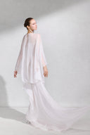 Genus Draped Lace Georgette Maxi Dress for women, fromARTI, The Viet Concept 