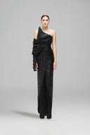 Stellar Asymmetrical Sequin Evening Gown for women, from SORAMAME, The Viet Concept