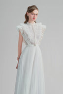White Elowen Maxi Dress for women, from Calista, The Viet Concept 
