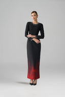 ÉLISE Crystal Ombre Embellished Maxi Evening Dress for women, from DANG PHONG DESIGNER, The Viet Concept