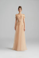 Estrel Crystal-Embellished Chantilly Lace Gown for women, from CALISTA, The Viet Concept