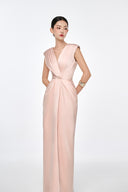 Annie Blush Lumière Satin Gown for women, from JOSEPHINE, The Viet Concept 