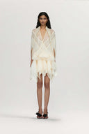 Zoe Floral Appliqué Chiffon Bodycon Dress for women, from DAS LA VIE, The Viet Concept