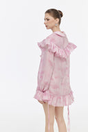 Mabel Sculpted Pleated Mini Dress for women, from JOSEPHINE, The Viet Concept 