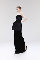 Velvet Vault Strapless Sparkle Gown for women, from SORAMAME, The Viet Concept