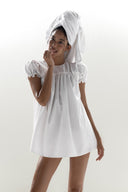 White Delphine Mini Dress for women, from Huelley Huelley, The Viet Concept 