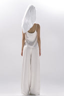 White Sabine Elegant Satin Set for women, from Huelley Huelley, The Viet Concept 