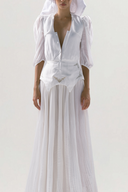 HUELLEY HUELLEY • White Gisele Maxi Dress
