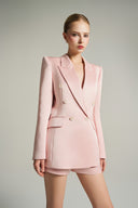 Silk Taffeta Oversized Blazer and High Waist Crystal Shorts for women, from IHF STUDIO, The Viet Concept 