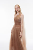 JOSÉPHINE • Elysia Lace-Embellished Tulle Gown