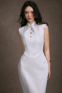KEIRA TONG • Sculpted Sleeveless Dress