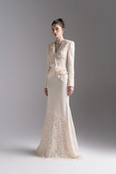 L'ALLÉE • Opaline Bloom Lace Evening Dress