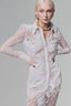 White Petal Sheer Long Slevees Shirt for women, from Keira Tong, The Viet Concept 