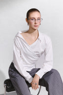Nivea Asymmetric Bamboo Silk Shirt for women, from ARTI, The Viet Concept 